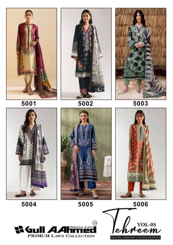 Gull aahmed tehreem vol- 5 salwar suit Kolkata textile market